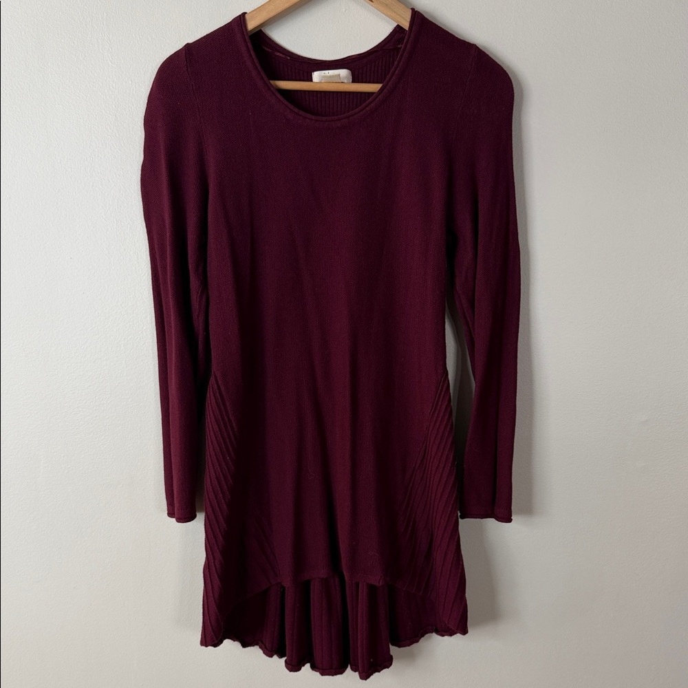 Style & Co. Deep Red Knit Top